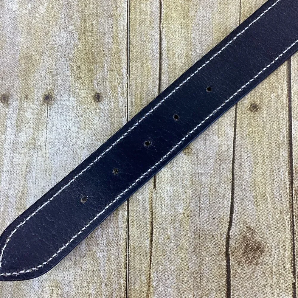 Casual Canine Dog Collar Size XL Adjustable Black Flat Leather New With Tags